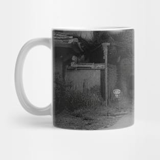 Scary road - Japanese landscape, old picture, horror vibe Mug